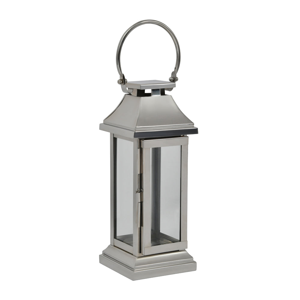 Product photograph of Libra Midnight Mayfair Collection - Greenwich Lantern Polished Nickel Medium from Olivia's.