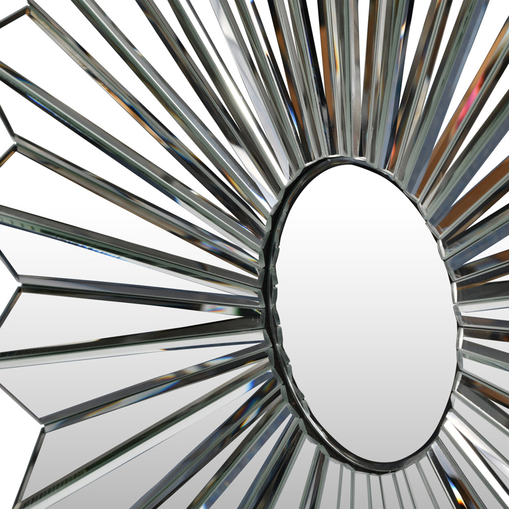 Product photograph of Libra Midnight Mayfair Collection - Savannah Round Wall Mirror from Olivia's.
