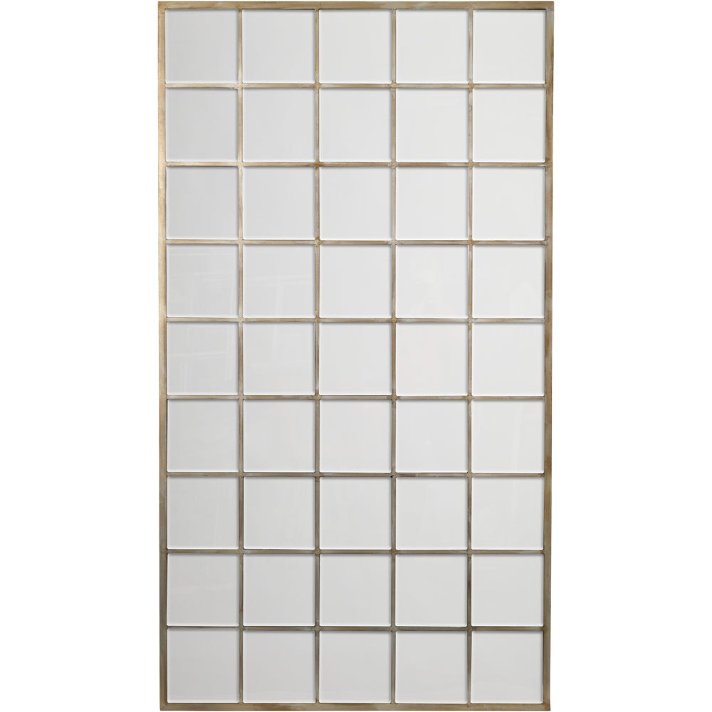Product photograph of Libra Calm Neutral Collection - Blakely Floor Standing Leaning Mirror Gold 100 X 180cm from Olivia's