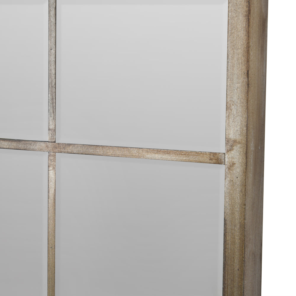 Product photograph of Libra Calm Neutral Collection - Blakely Floor Standing Leaning Mirror Gold 100 X 180cm from Olivia's.