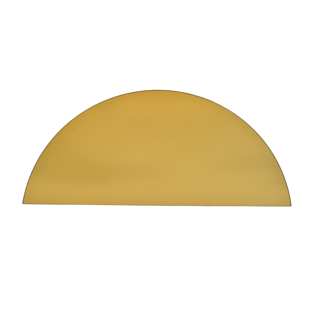 Product photograph of Libra Luxurious Glamour Collection - Half Moon Wall Mirror Gold from Olivia's