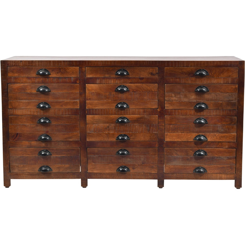 Libra Apothecary Style Chest Of Drawers Brown