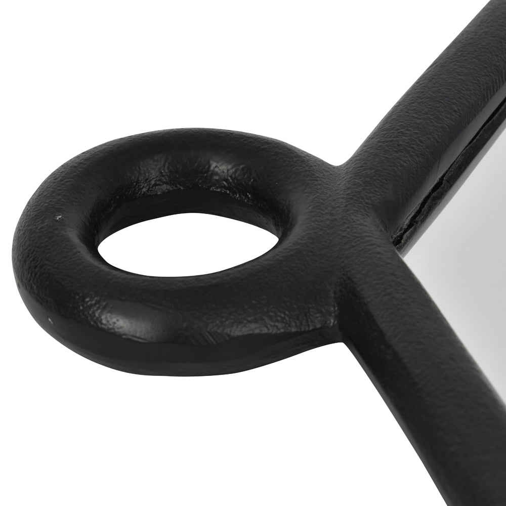 Product photograph of Libra Urban Botanic Collection - Leona Wall Mirror Black from Olivia's.