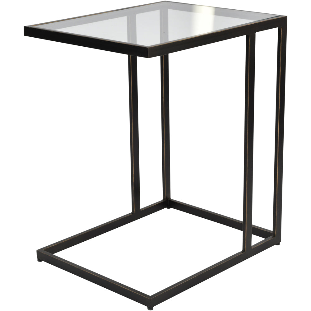 Product photograph of Libra Interiors Deveraux Side Table Bronze from Olivia's