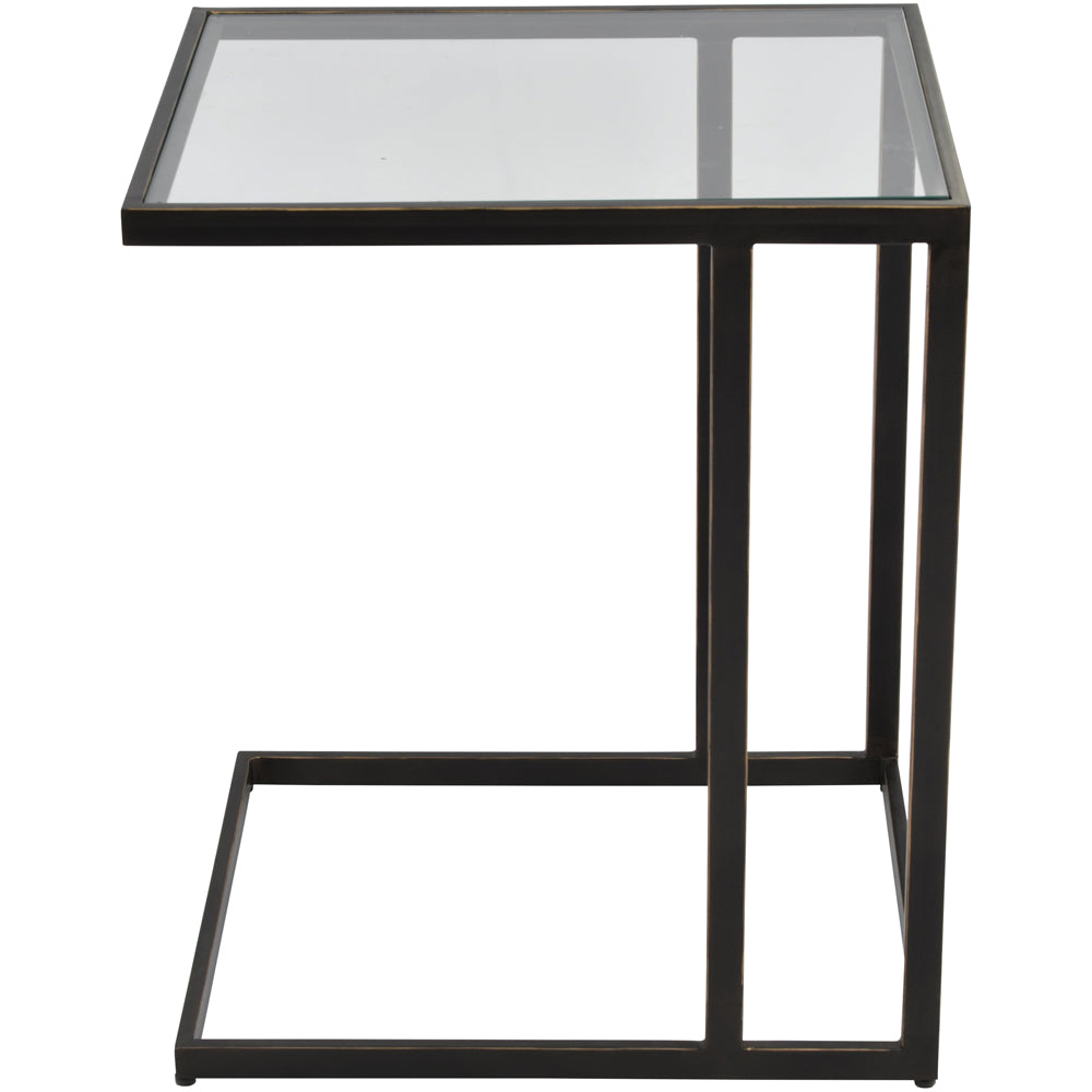 Product photograph of Libra Interiors Deveraux Side Table Bronze from Olivia's.