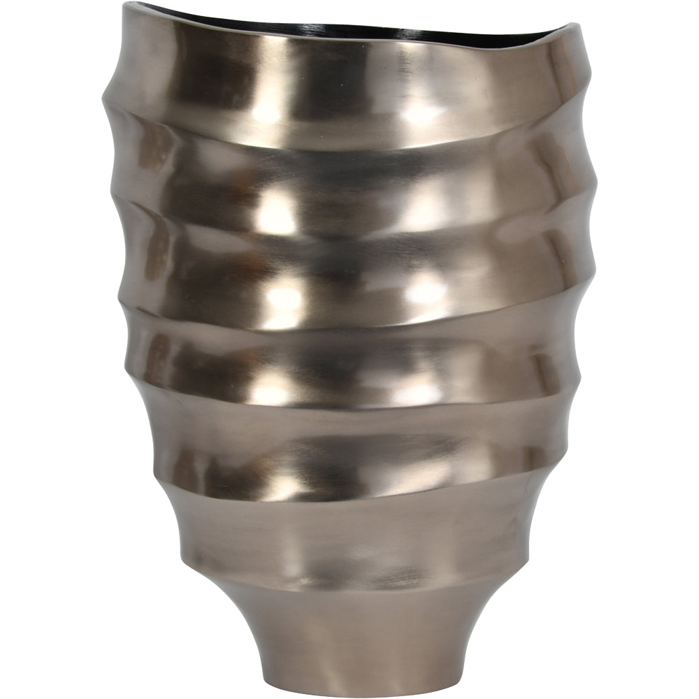 Product photograph of Libra Calm Neutral Collection - Contour Vase Bronze from Olivia's
