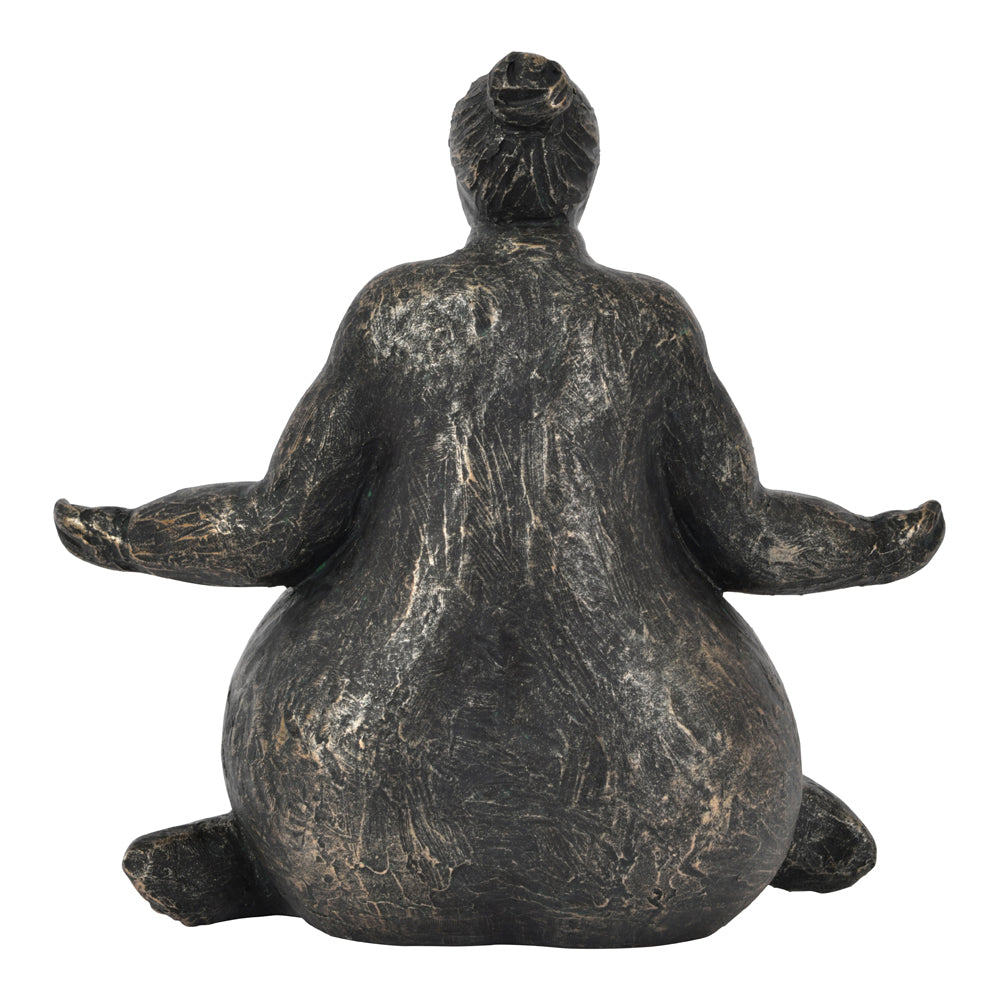 Product photograph of Libra Calm Neutral Collection - Freya Meditating Feminine Form Resin Sculpture from Olivia's.