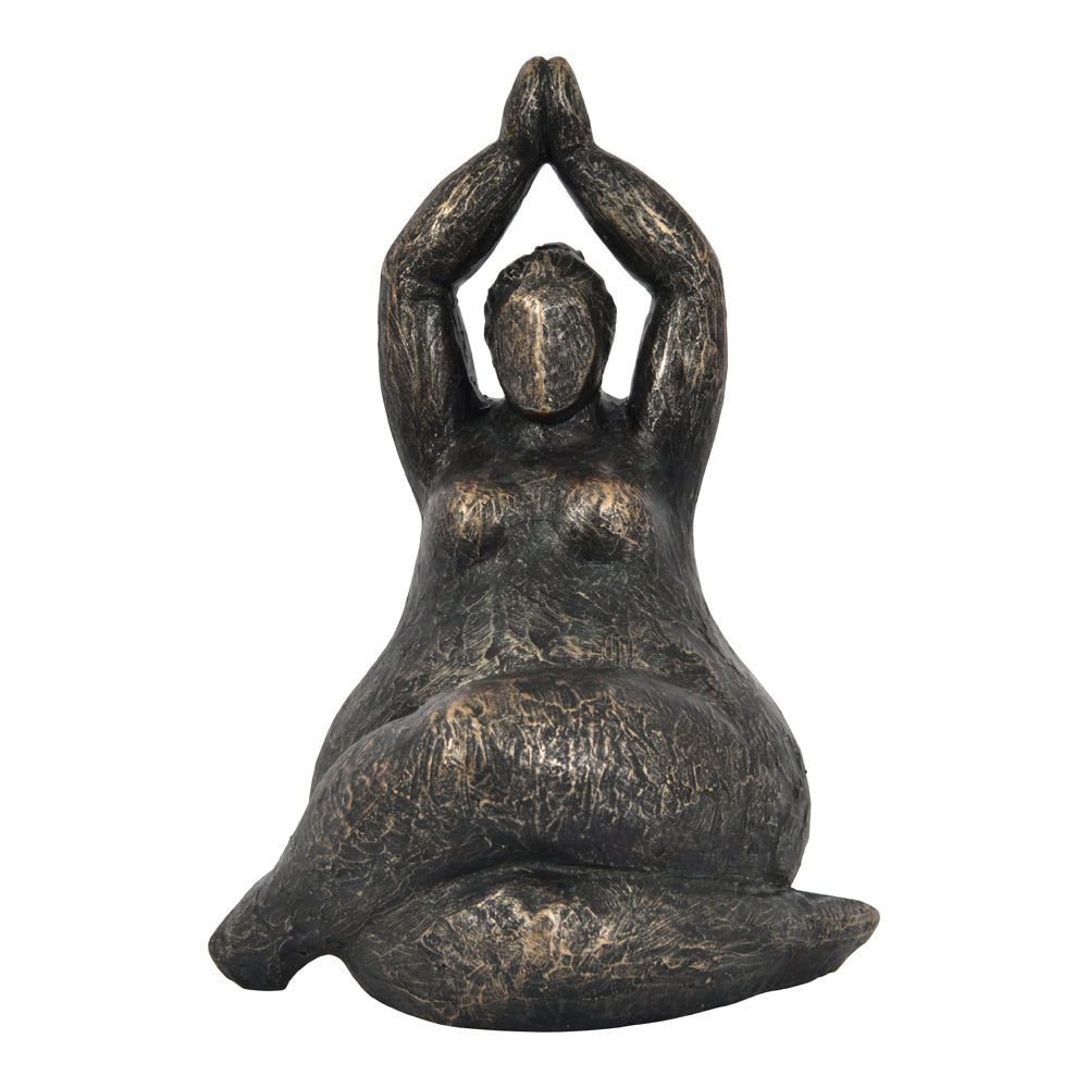 Product photograph of Libra Calm Neutral Collection - Iris Praying Feminine Form Resin Sculpture from Olivia's