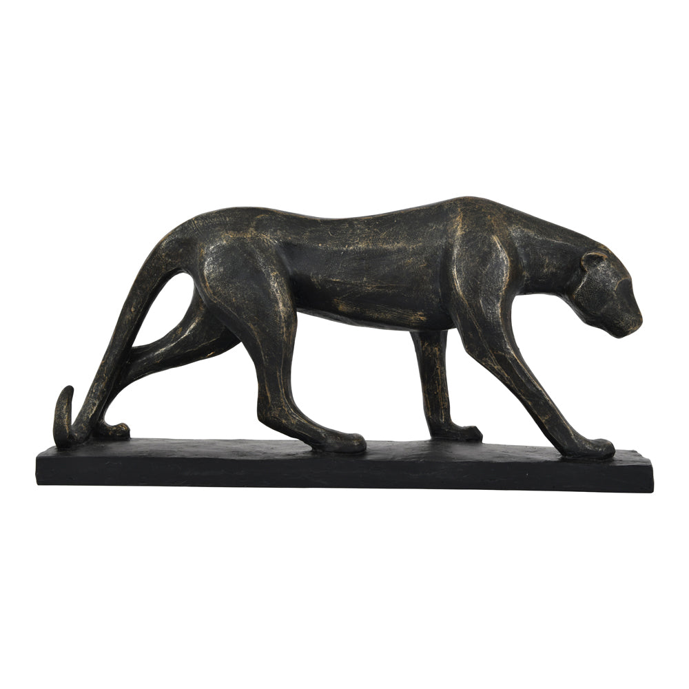 Product photograph of Libra Interiors Cubist Resin Leopard Sculpture from Olivia's.
