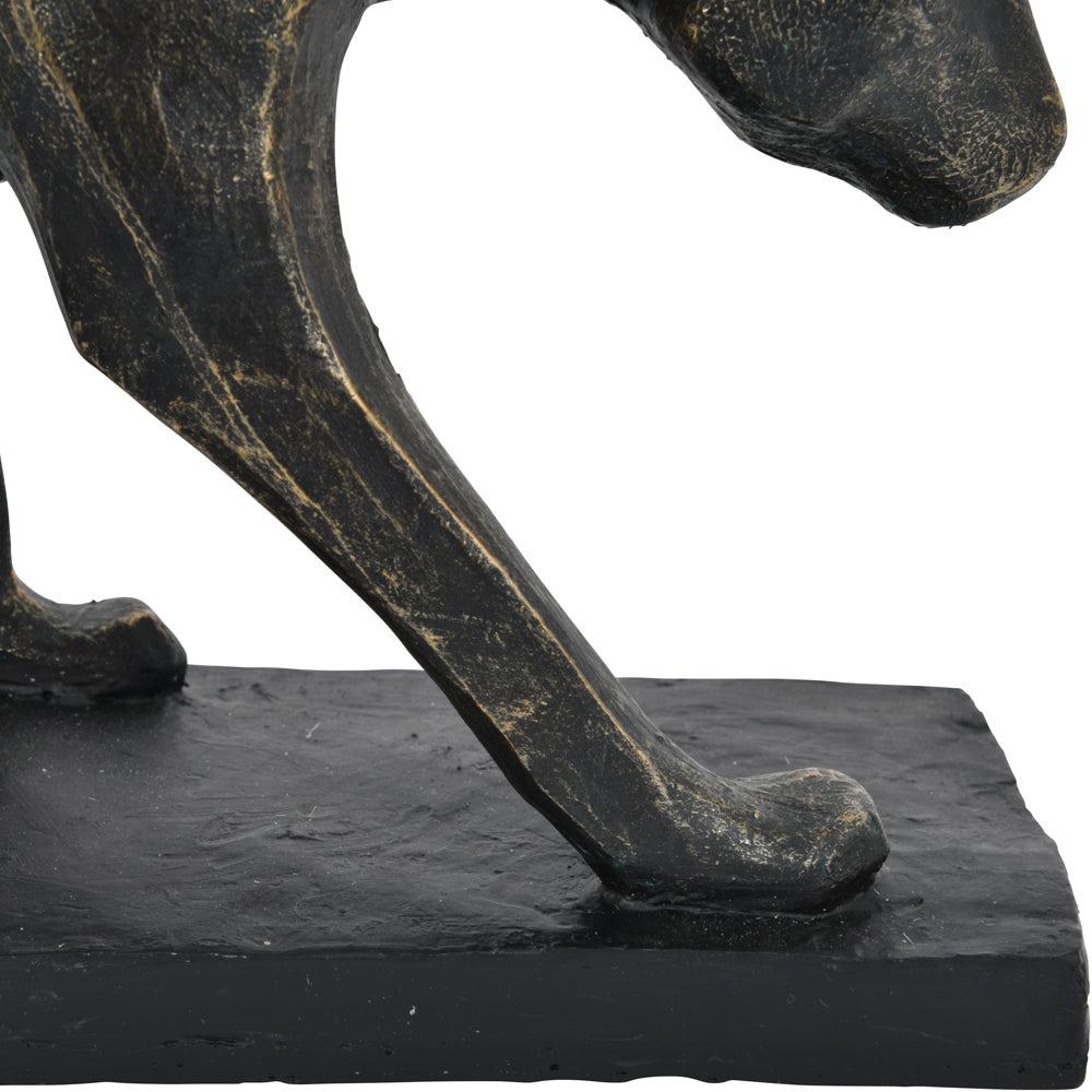 Product photograph of Libra Interiors Cubist Resin Leopard Sculpture from Olivia's.