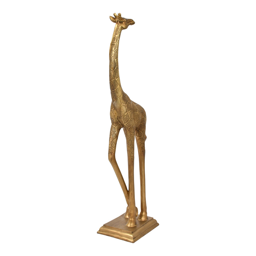 Product photograph of Libra Luxurious Glamour Collection - Giant Giraffe Gold Sculpture Head Back from Olivia's.