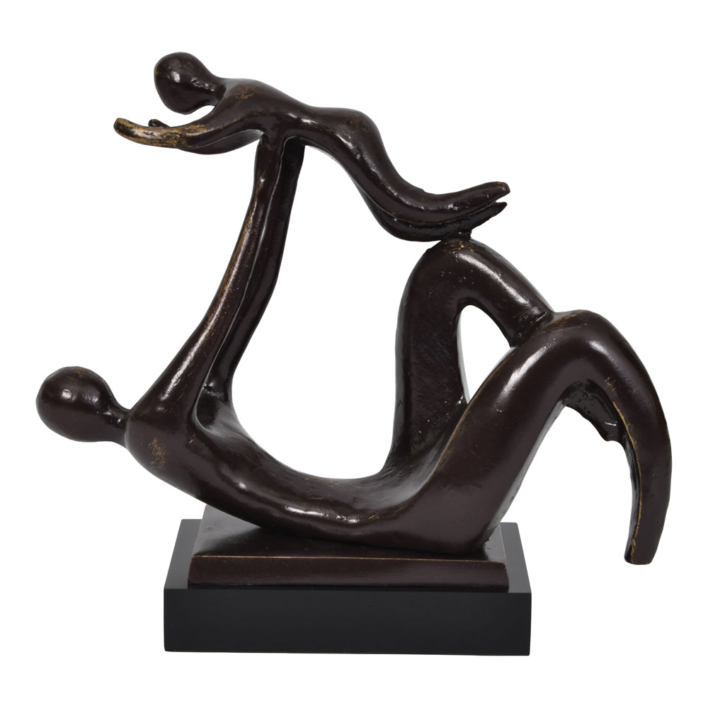 Libra Iconic Bronzed Aluminium Parent And Baby Sculpture