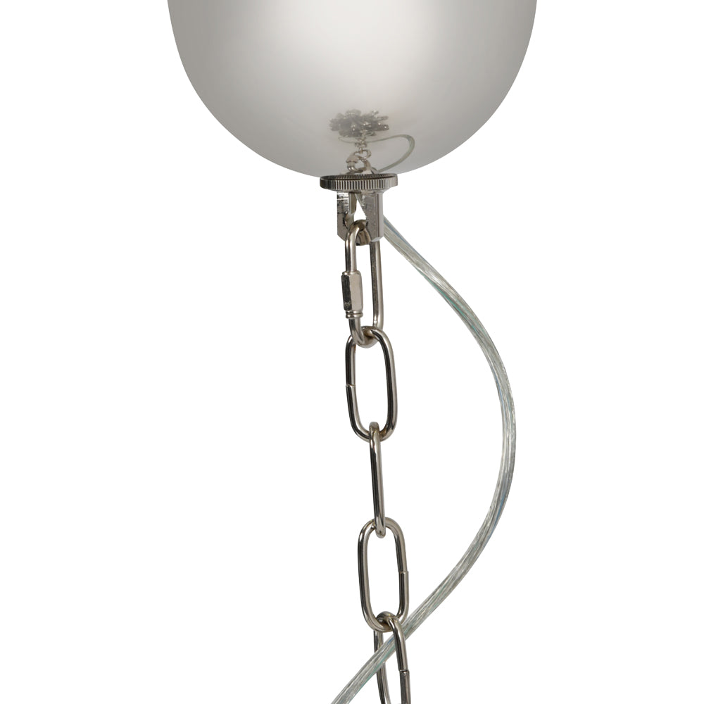 Product photograph of Libra Midnight Mayfair Collection - Niagara Silver Chain 12 Light Pendant Lamp Medium from Olivia's.