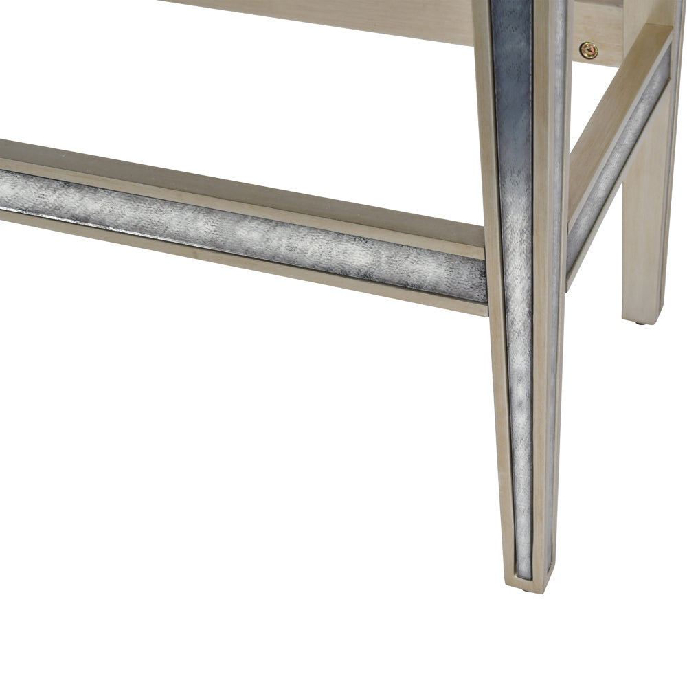 Product photograph of Libra Luxurious Glamour Collection - Lexington Antique Mirrored Bar Cabinet from Olivia's.