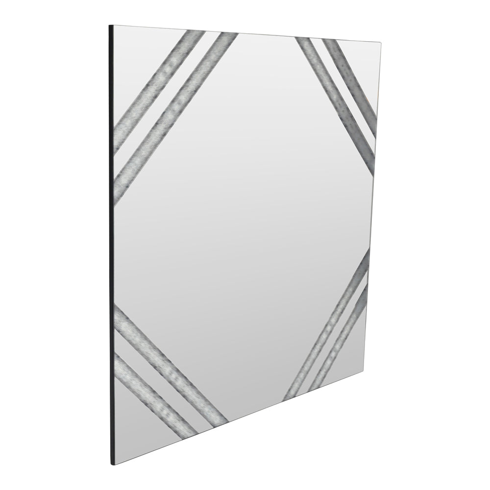 Product photograph of Libra Luxurious Glamour Collection - Lexington Antiqued Square Wall Mirror from Olivia's