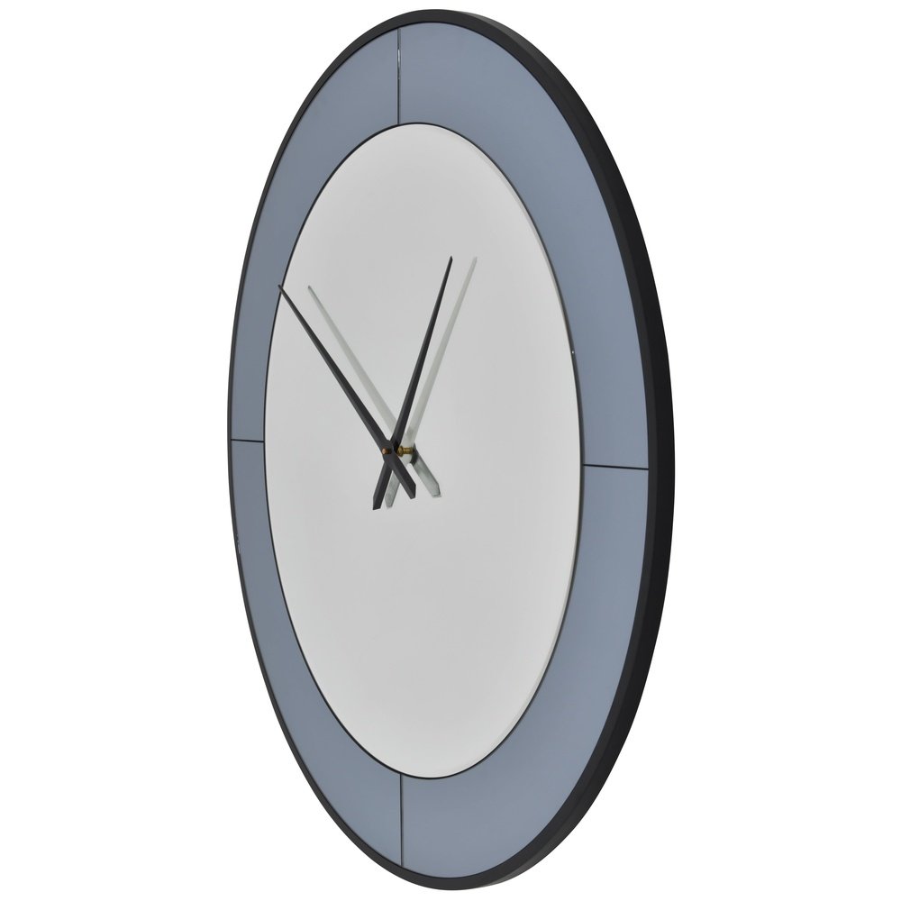 Product photograph of Libra Interiors Two Tone Mirrored Round Clock from Olivia's.