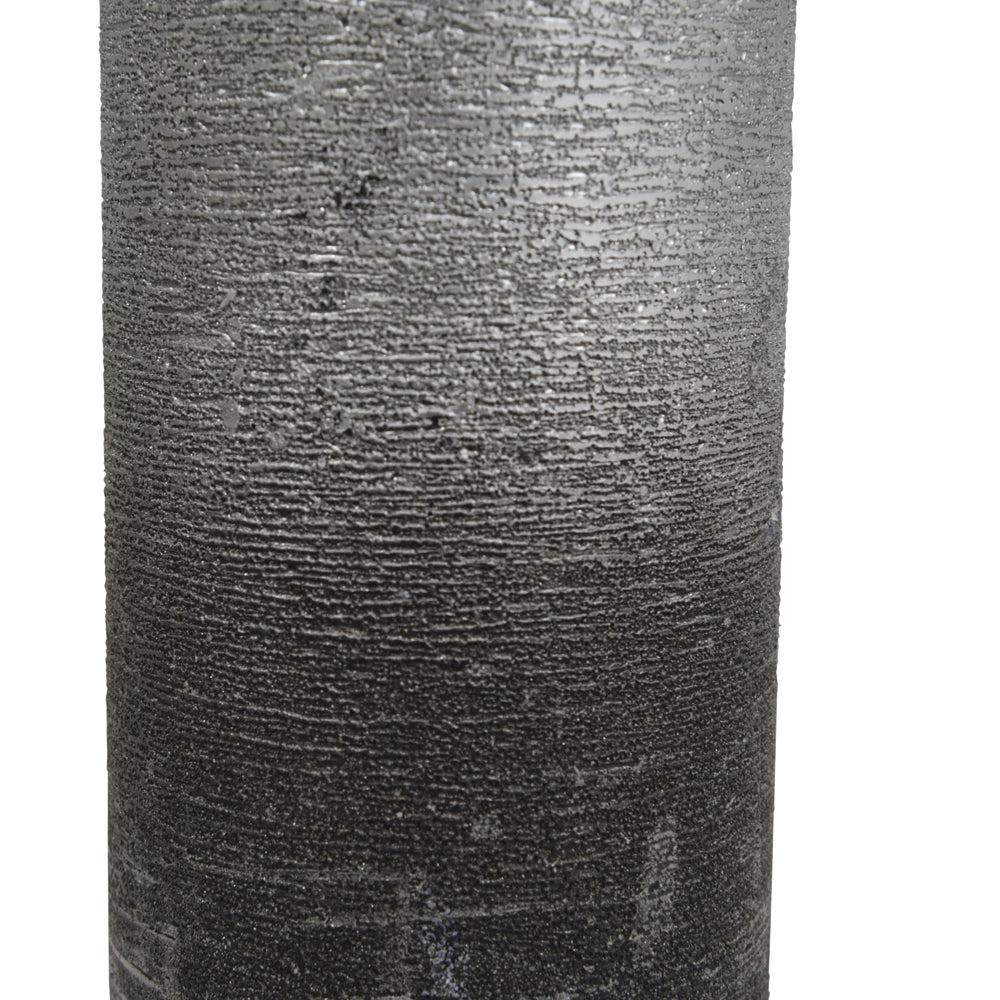 Product photograph of Libra Interiors Black And Silver Ombre Pillar Candle 7x12 Cm from Olivia's.