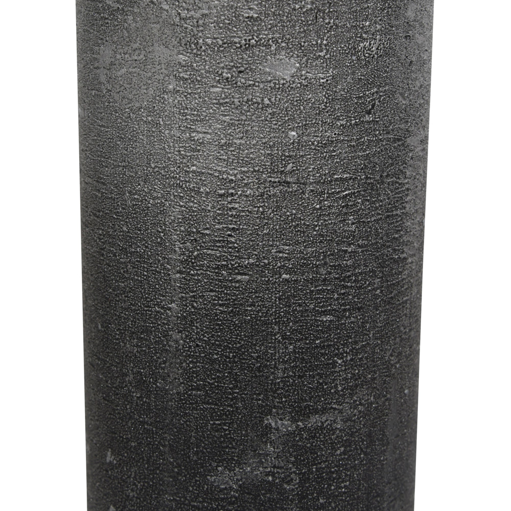 Product photograph of Libra Midnight Mayfair Collection - Black And Silver Ombre Pillar Candle 7x19 Cm from Olivia's.