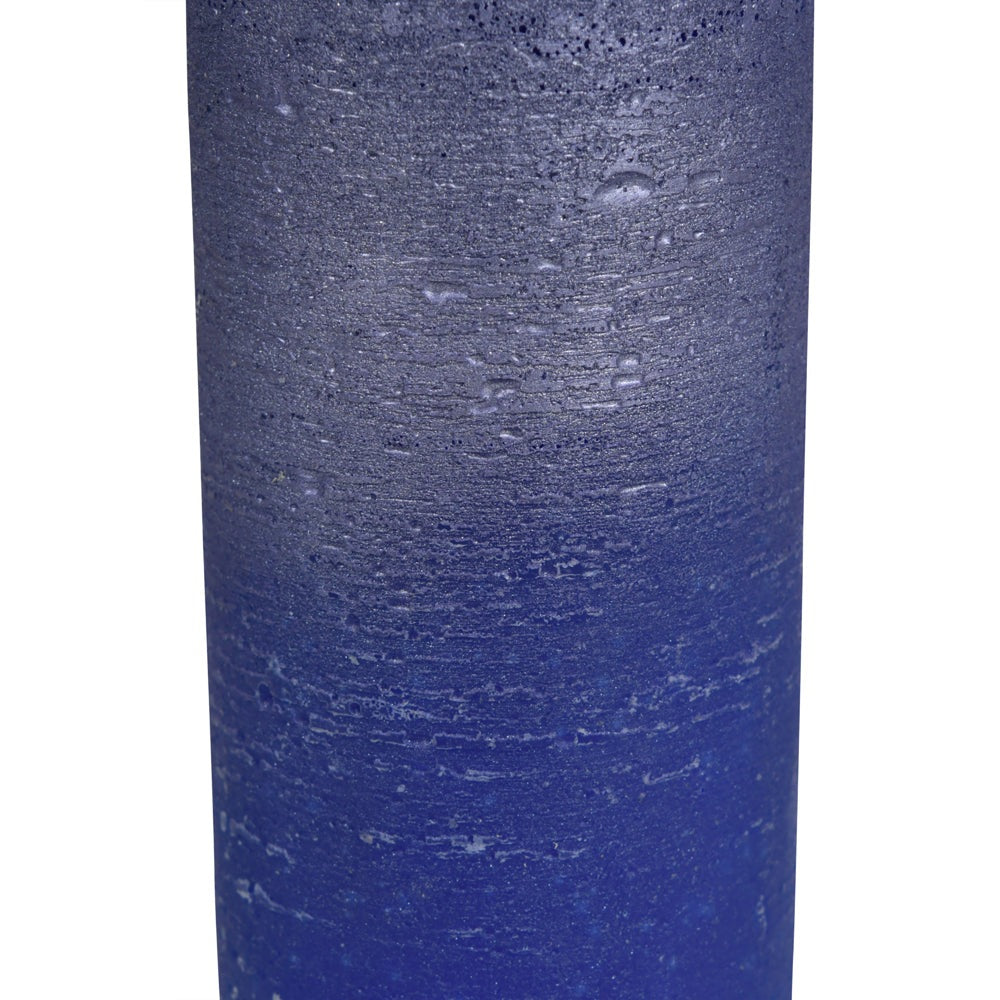 Product photograph of Libra Urban Botanic Collection - Blue And Purple Ombre Pillar Candle 7 X 19 Cm from Olivia's.