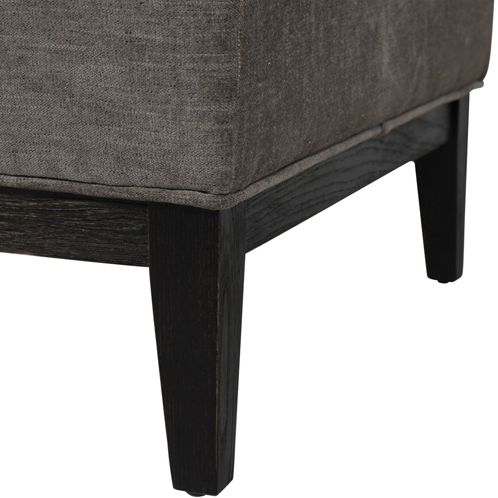 Product photograph of Libra Midnight Mayfair Collection - Theodore Buttoned Stool In Warm Grey from Olivia's.