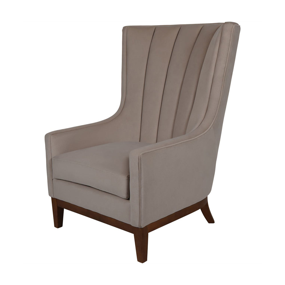 Product photograph of Libra Interiors Rothbury Upholstered Occasional Chair In Taupe from Olivia's.