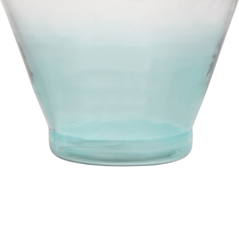 Product photograph of Libra Urban Botanic Collection - Elise Ocean Blue Ombre Large Glass Vase from Olivia's.