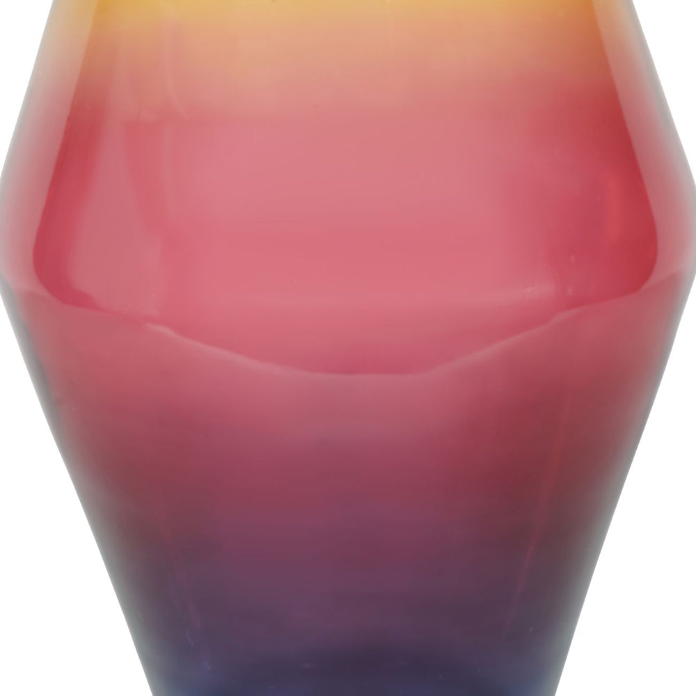 Product photograph of Libra Urban Botanic Collection - Elise Tropical Sunset Ombre Large Glass Vase from Olivia's.
