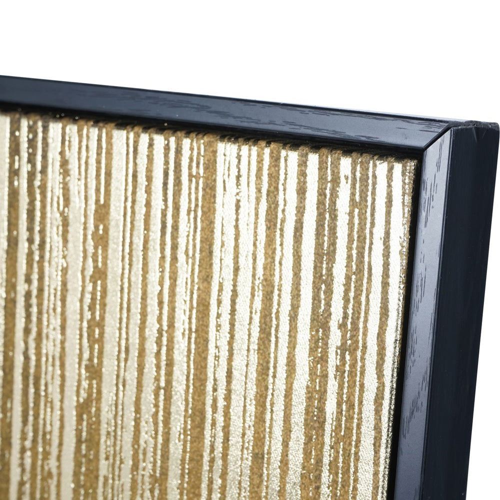 Product photograph of Libra Interiors Golden Rain Foiled Framed Canvas 140x100cm from Olivia's.