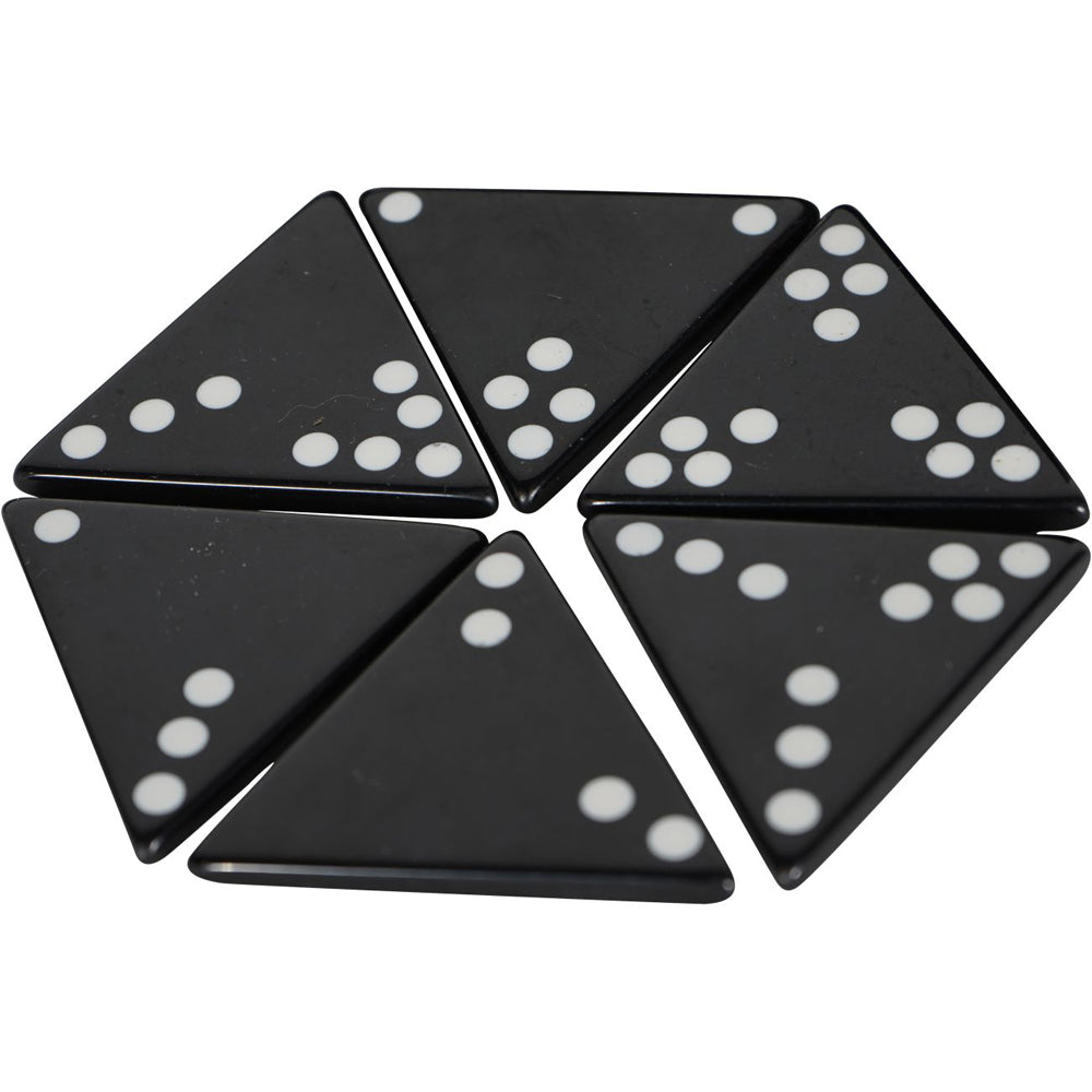 Product photograph of Libra Interiors Triangular Dominoes Game In Resin from Olivia's.