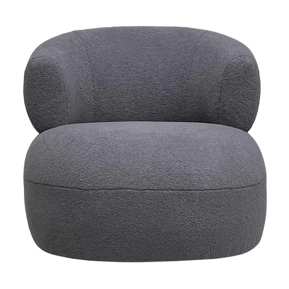 Libra Midnight Mayfair Collection Luna Occasional Chair In Boucle Grey