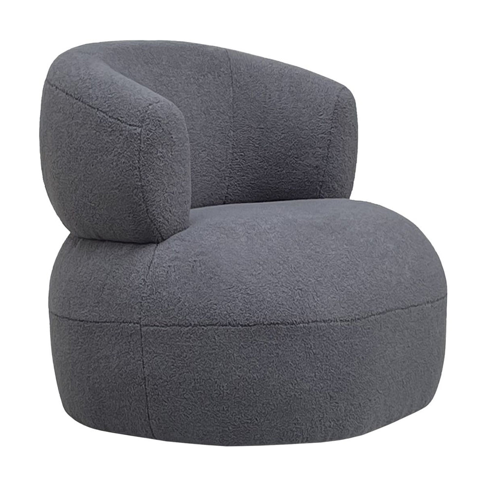 Product photograph of Libra Midnight Mayfair Collection - Luna Occasional Chair In Boucle Grey from Olivia's.