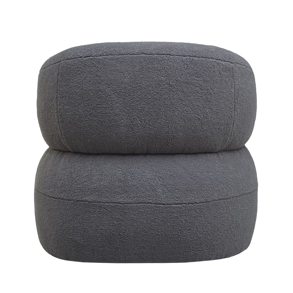 Product photograph of Libra Midnight Mayfair Collection - Luna Occasional Chair In Boucle Grey from Olivia's.