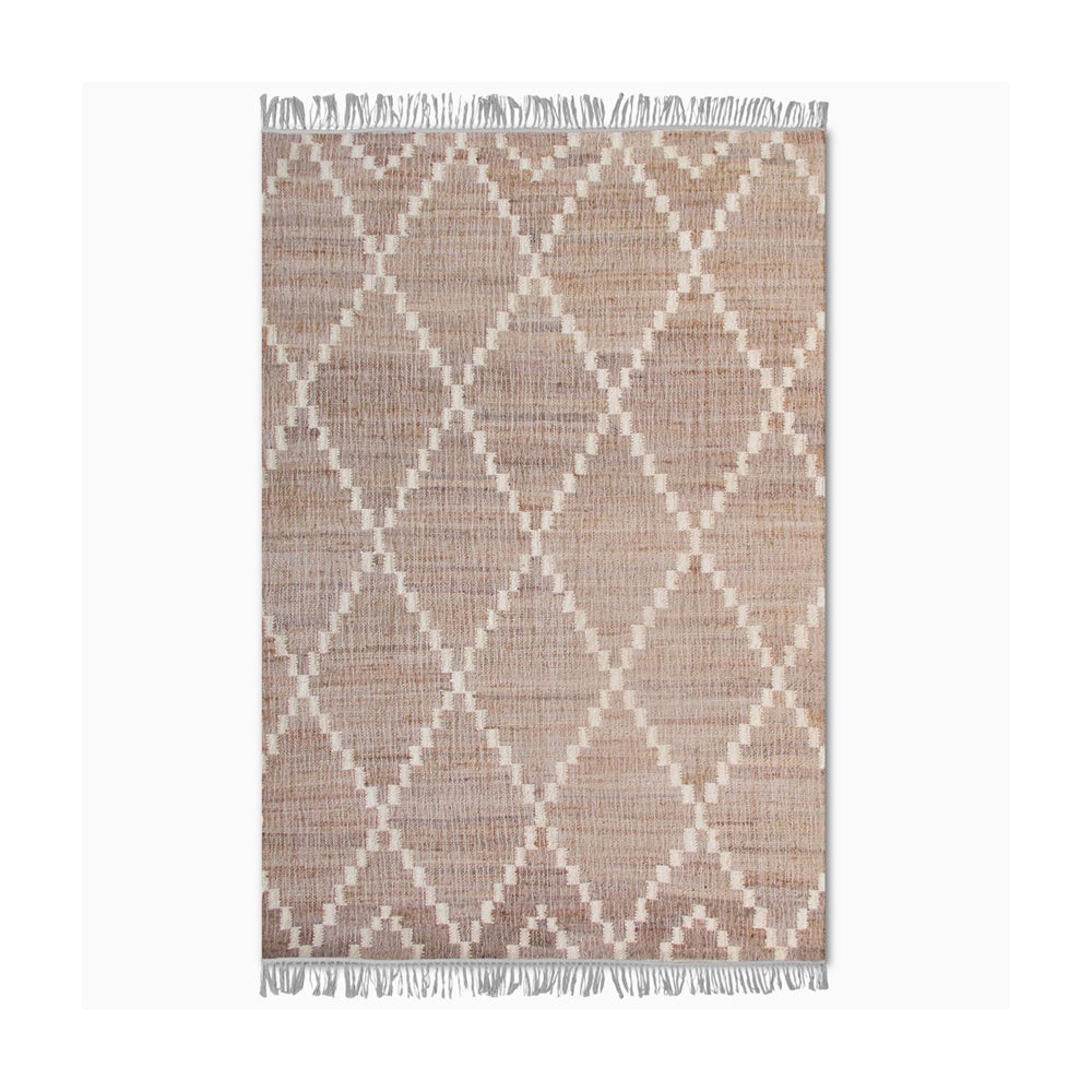 Product photograph of Libra Interiors Laridel Punja Kelim Rug In Natural Ivory 160x230cm from Olivia's