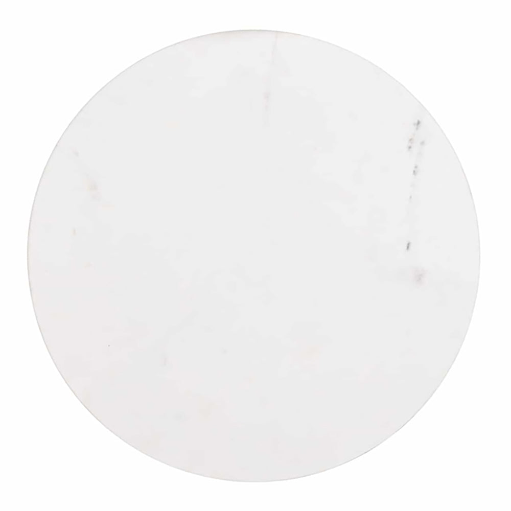 Product photograph of Richmond Set Of 2 Lexington White Round With Black Legs Side Table from Olivia's.