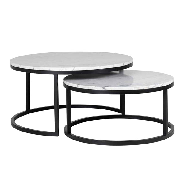 Product photograph of Richmond Set Of 2 Lexington White Coffee Table from Olivia's