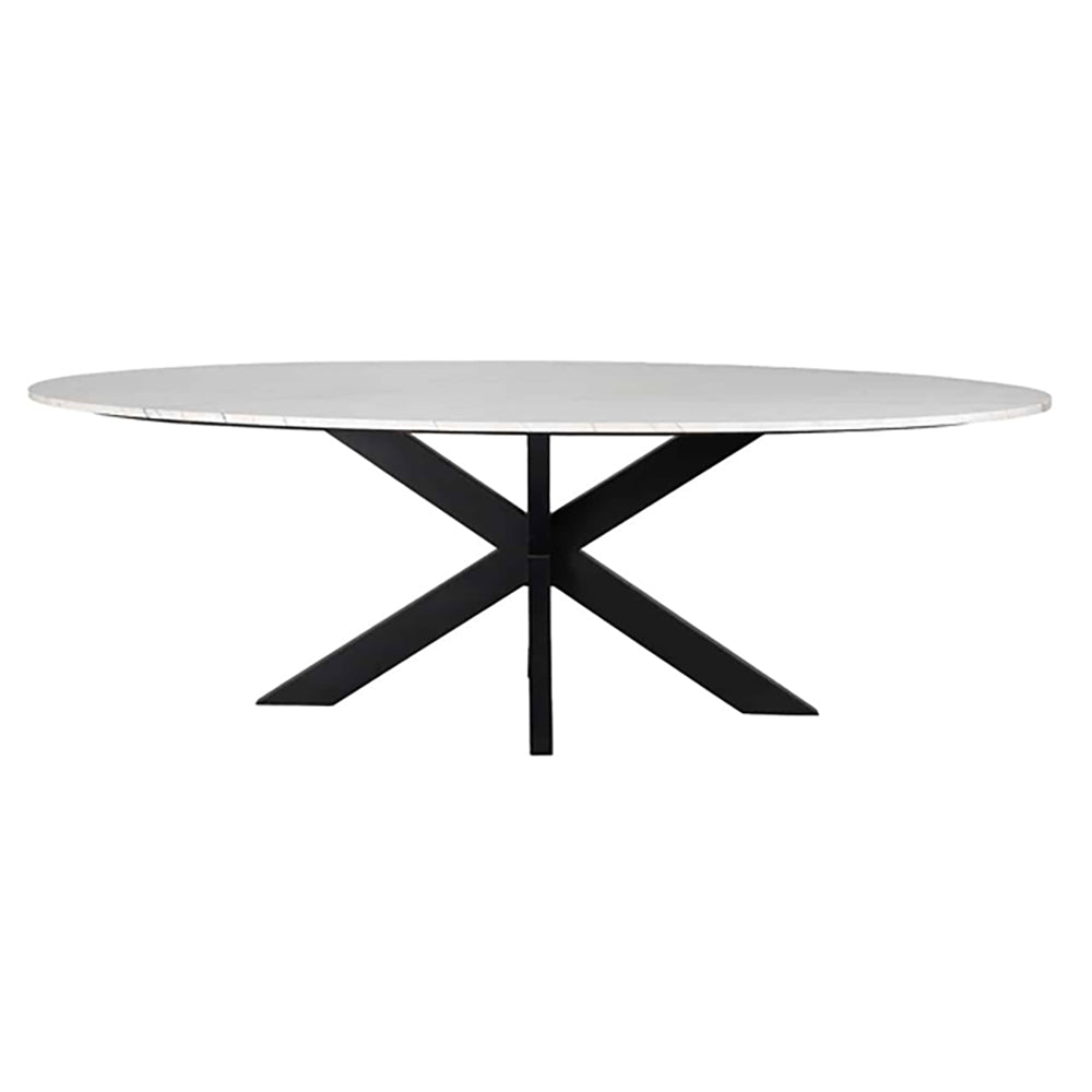 Product photograph of Richmond Lexington White Oval 6 - 8 Seater Dining Table from Olivia's.