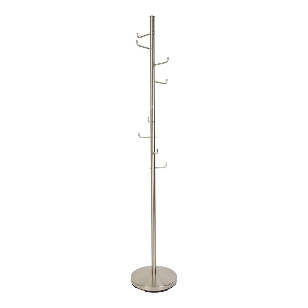 Product photograph of Olivia S Nordic Living Collection - Helga Coat Rack In Satin Nickle from Olivia's