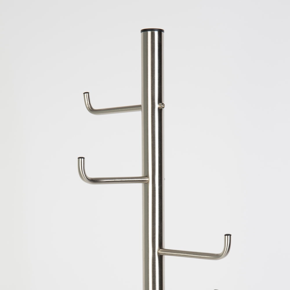 Product photograph of Olivia S Nordic Living Collection - Helga Coat Rack In Satin Nickle from Olivia's.
