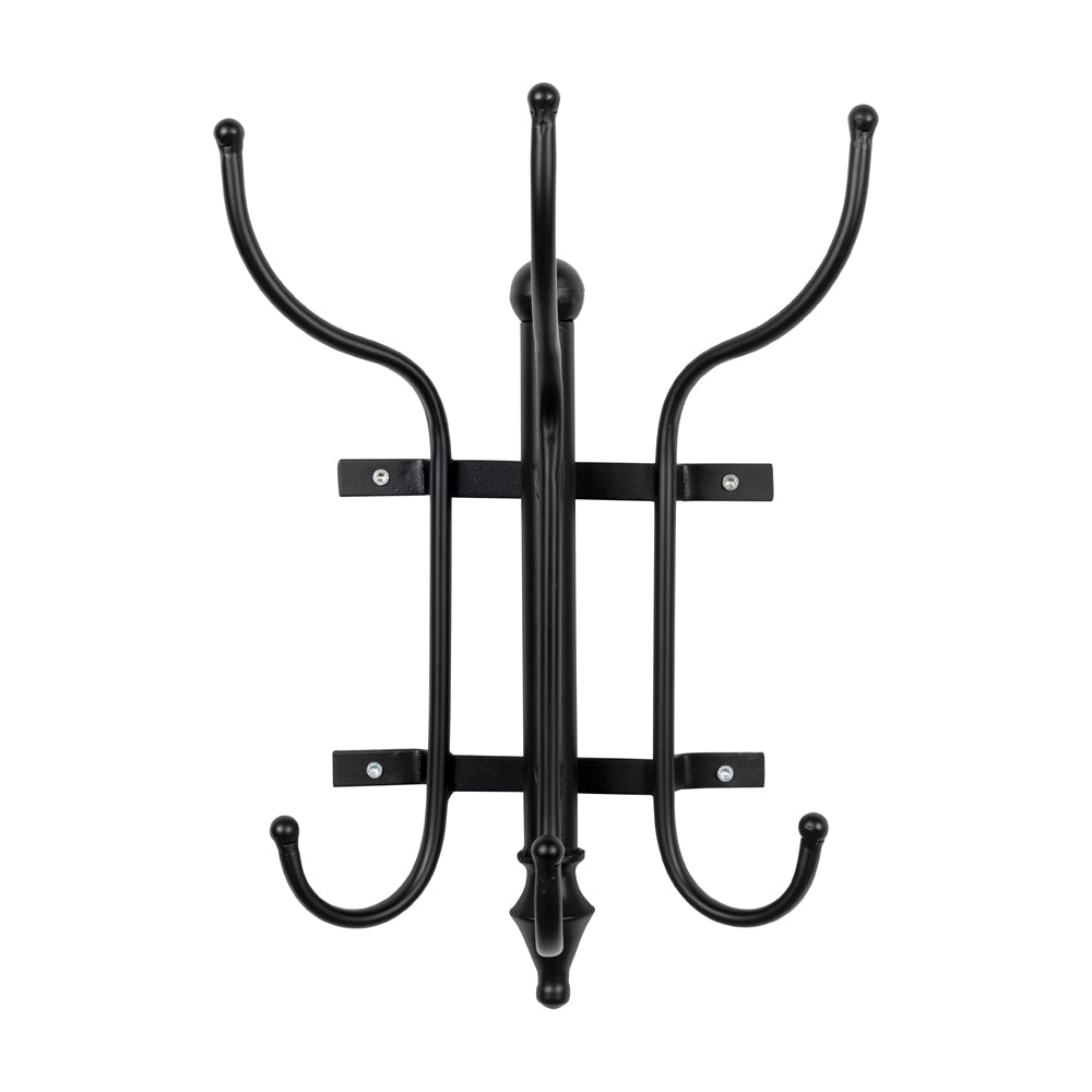 Product photograph of Olivia S Nordic Living Collection Run Wall Coat Rack In Black from Olivia's