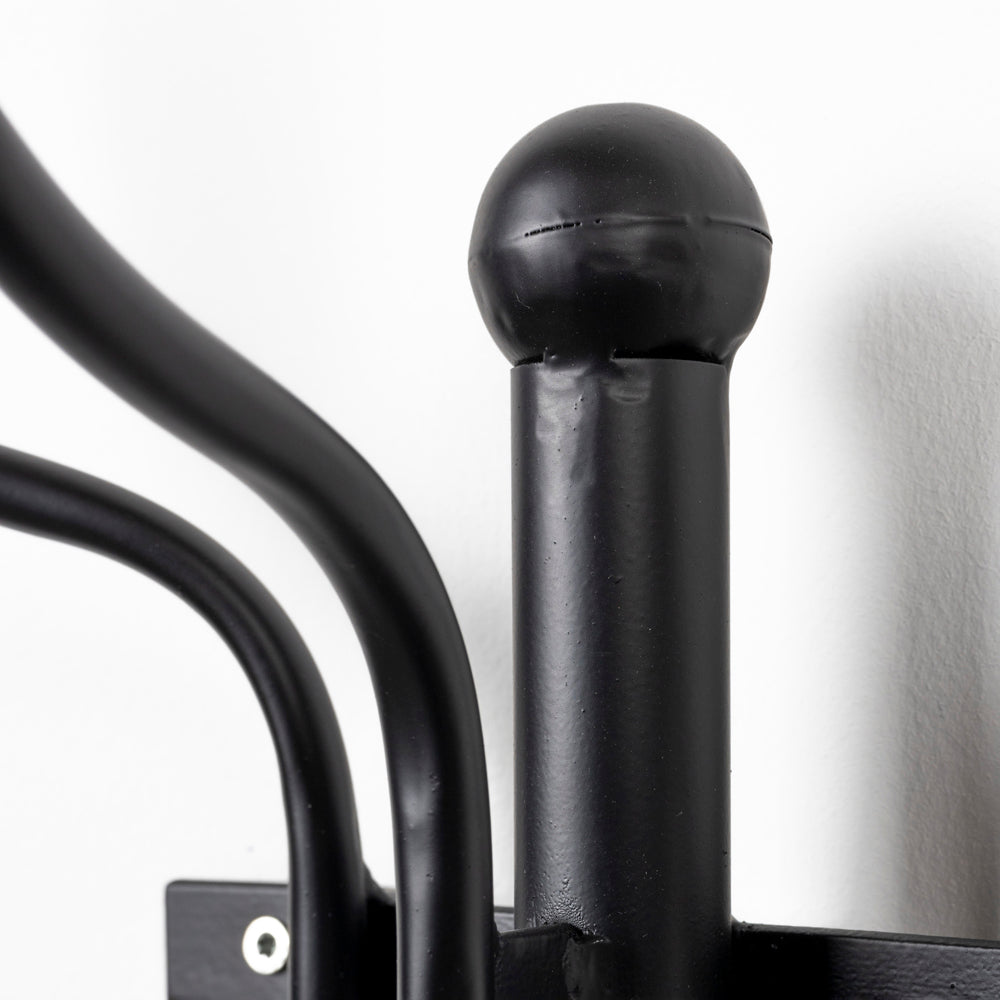 Product photograph of Olivia S Nordic Living Collection Run Wall Coat Rack In Black from Olivia's.