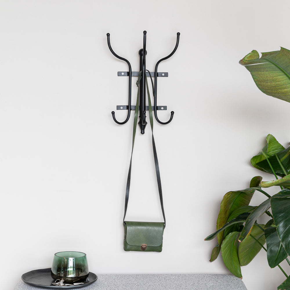 Product photograph of Olivia S Nordic Living Collection Run Wall Coat Rack In Black from Olivia's.