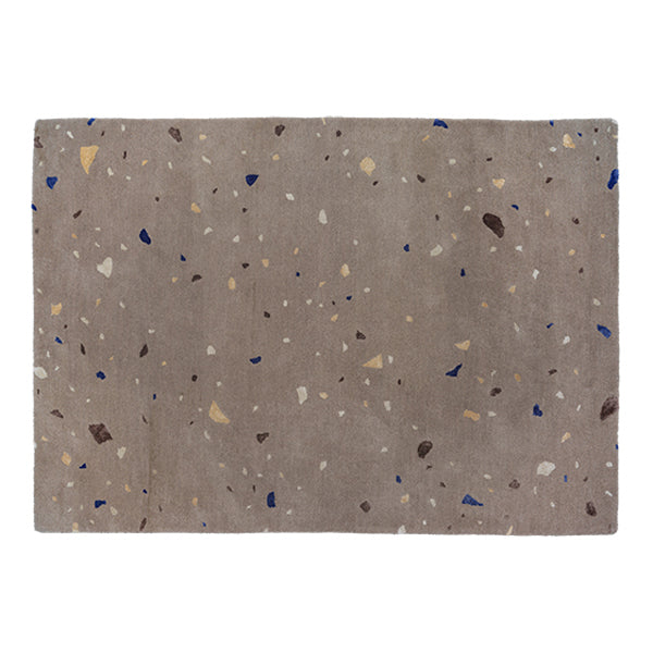 Product photograph of Broste Copenhagen Terrazzo Spot Rug Carafe Brown And Blue from Olivia's