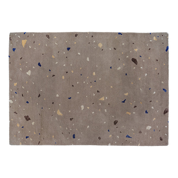 Broste Copenhagen Terrazzo Spot Rug Carafe Brown And Blue