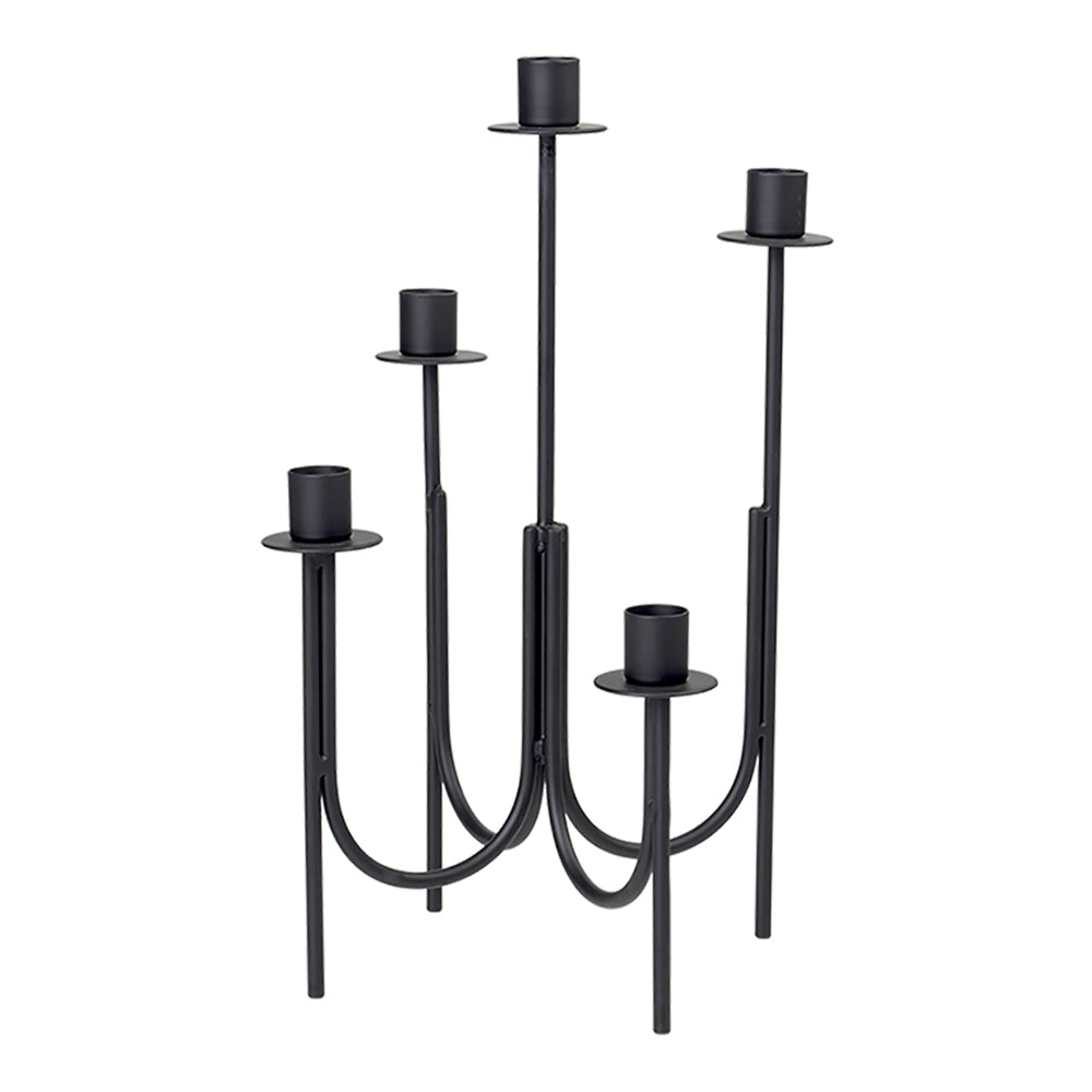 Product photograph of Broste Copenhagen Farri Candlestick In Black from Olivia's