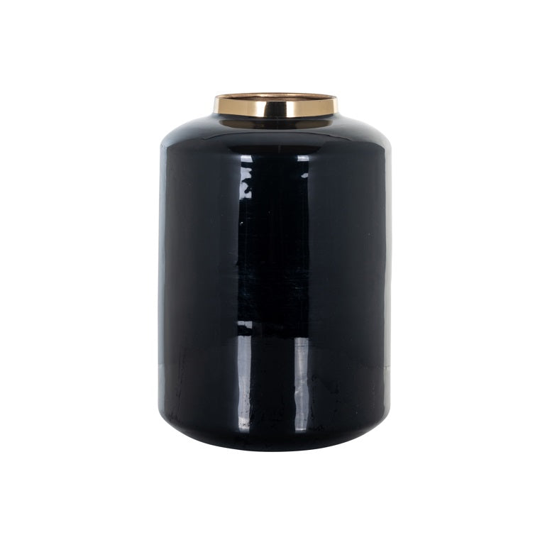 Richmond Mara Big Vase In Black Gold