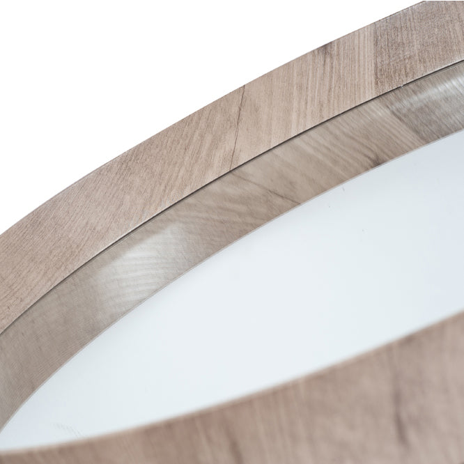 Product photograph of Olivia S Antonio Natural Wood Veneer Round Wall Mirror from Olivia's.