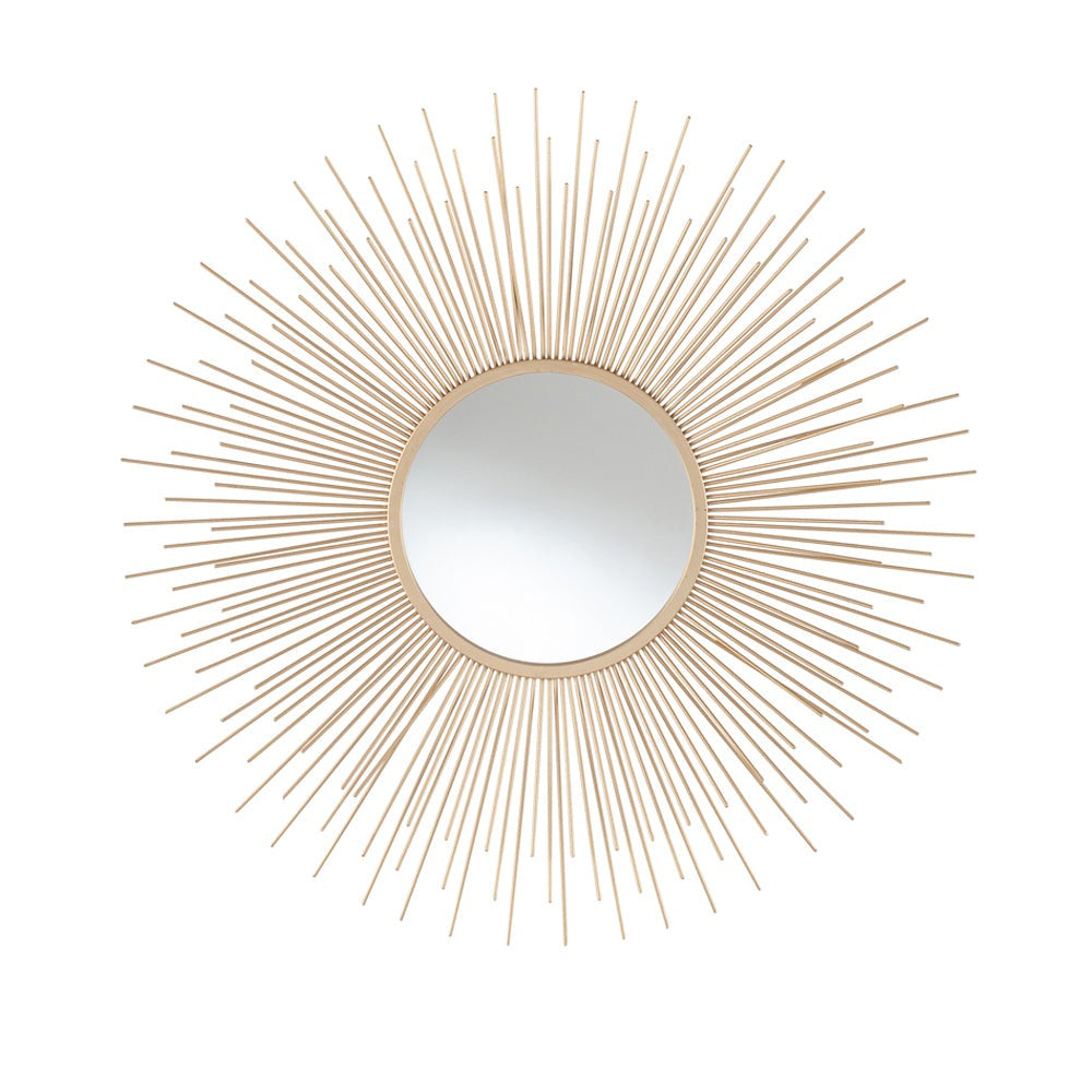 Product photograph of Olivia S Kim Starburst Round Mirror In Gold from Olivia's
