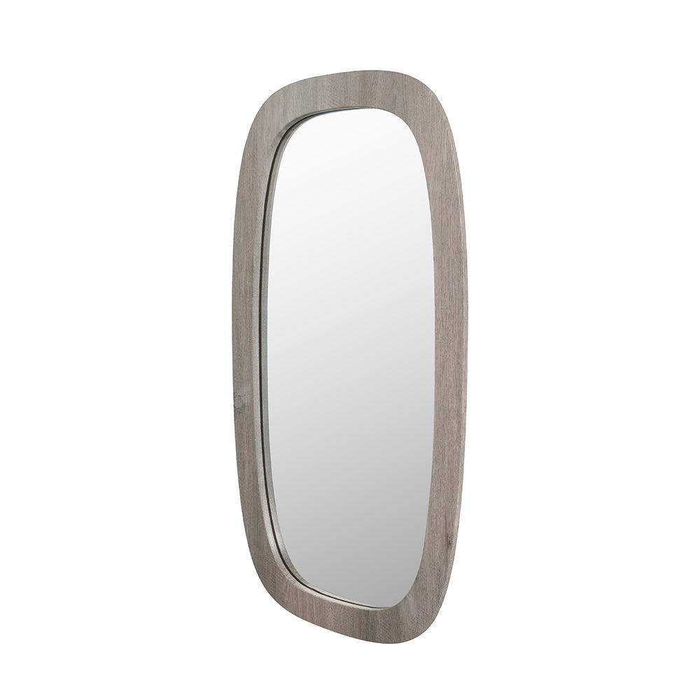Product photograph of Olivia S Lesha Oak Vaneer Squoval Wall Mirror In Grey from Olivia's.