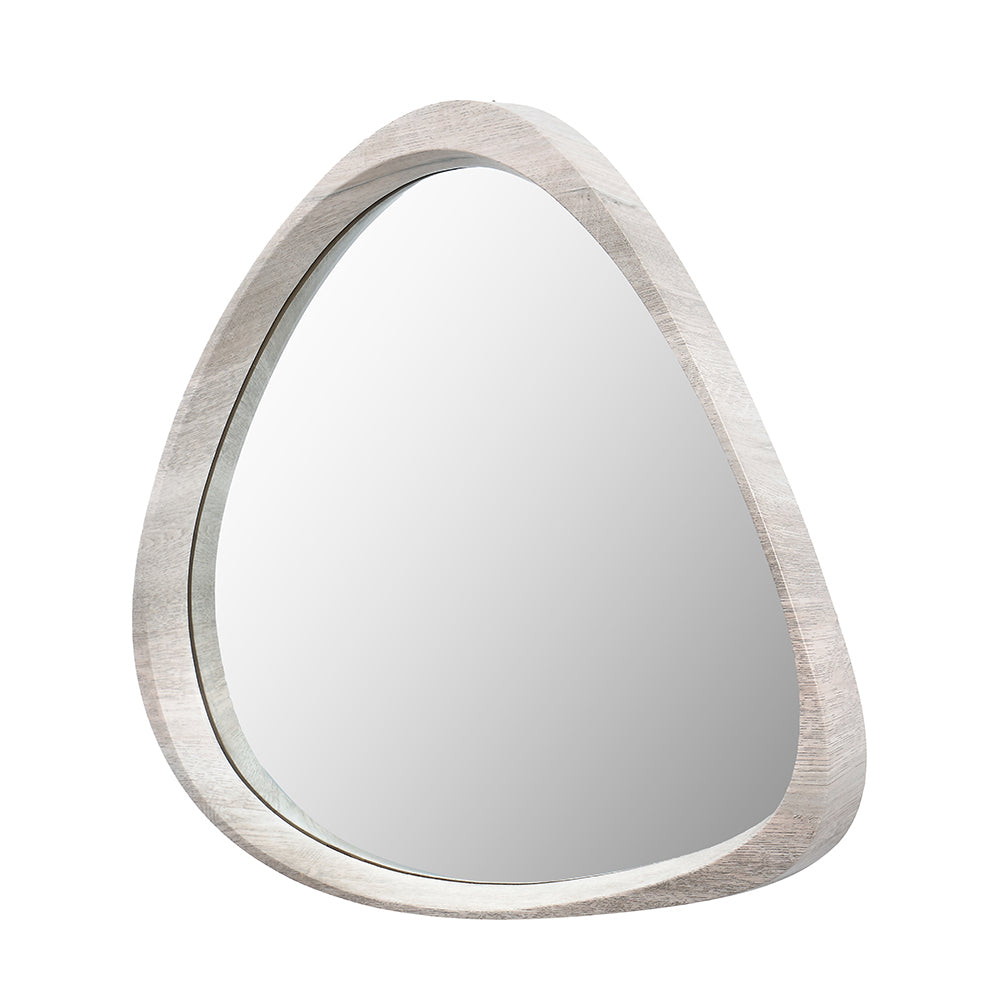 Product photograph of Olivia S Lesha Oak Veneer Curved Wall Mirror In Grey from Olivia's.