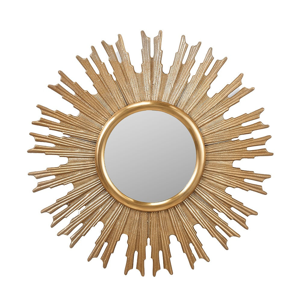 Olivias Fleur Starburst Wall Mirror In Gold